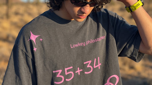 Lowkey Black Oversized Tee – 240 GSM Heavyweight Cotton