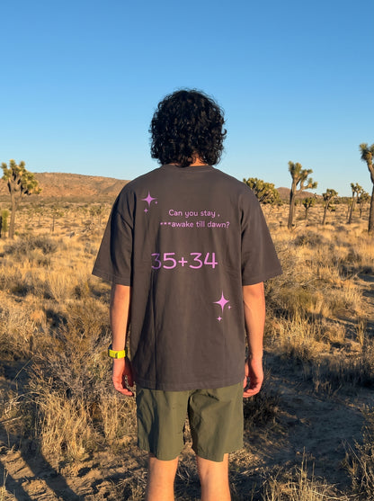 Lowkey Black Oversized Tee – 240 GSM Heavyweight Cotton